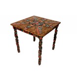 SOLD  Sun Table with Totem Pole Legs