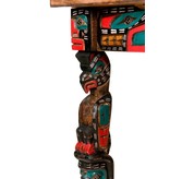 SOLD  Sun Table with Totem Pole Legs