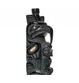 SOLD  Haida Argillite Model House Post