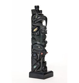 CUSTOM ORDER  Haida Argillite Model House Post