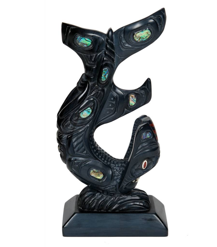 SOLD  Haida Argillite Transformation - Killer Whale / Shark