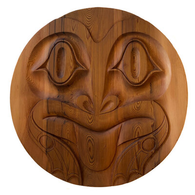 CUSTOM ORDER Coast Salish Frog Panel