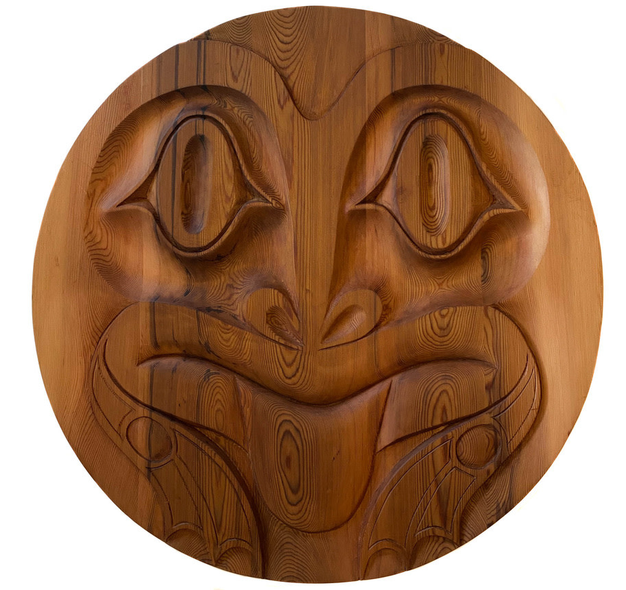 SOLD  Coast Salish Frog Panel
