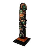 SOLD  Raven / Bear with Salmon Totem Pole