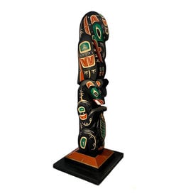 SOLD   Raven / Bear with Salmon Totem Pole