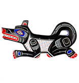 SOLD  Indigenous Art Wolf Carving