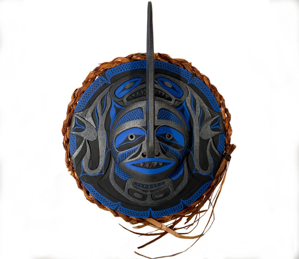 Nu-chah-nulth Orca Moon Mask