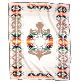 SOLD  Creation Turtle Pendleton Blanket  Ivory