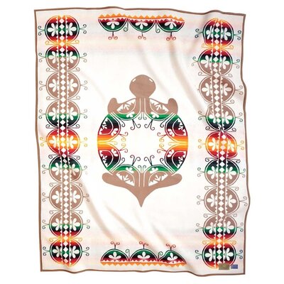 SOLD  Creation Turtle Pendleton Blanket  Ivory