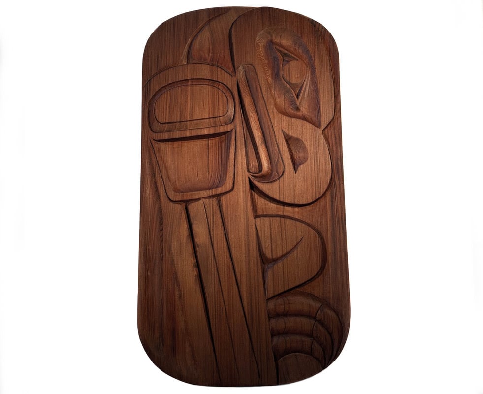 Rectangular Indigenous Eagle Panel