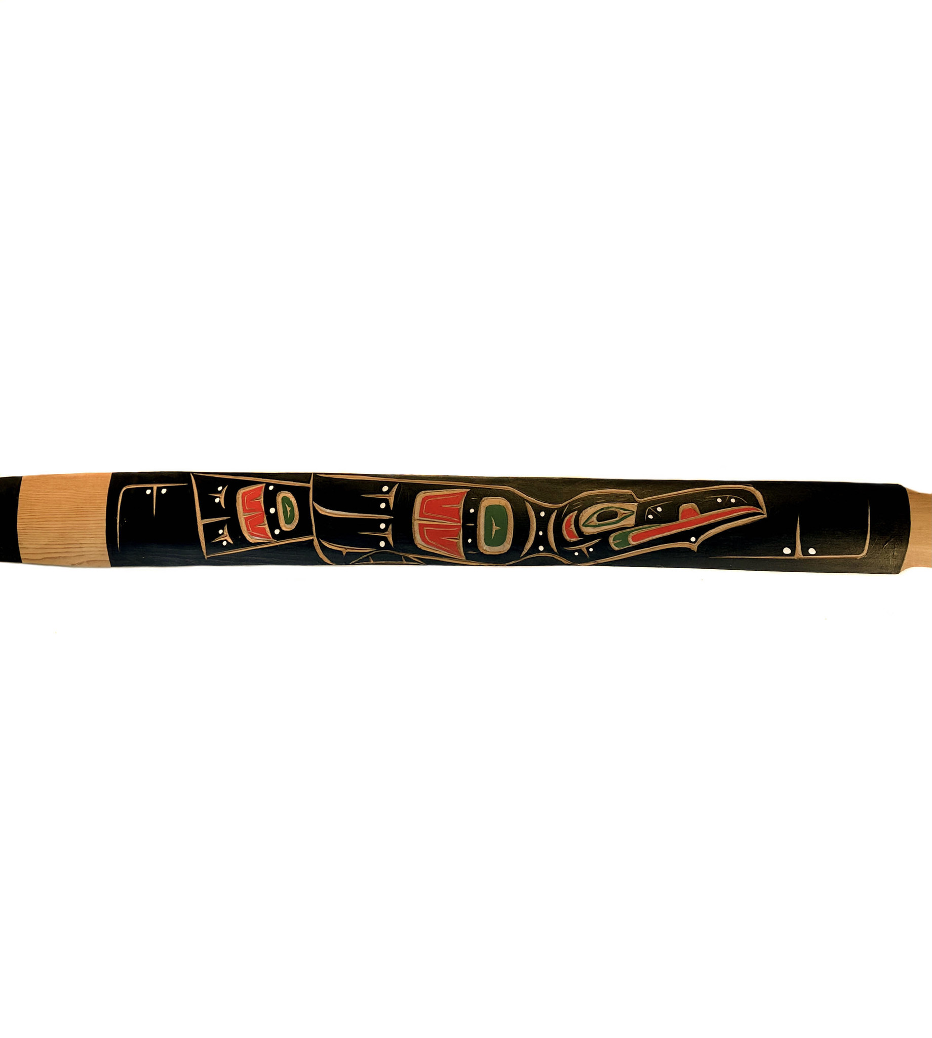 SOLD  6' Wolf Family and Raven Paddle