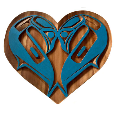 Coast Salish Double Swan Panel