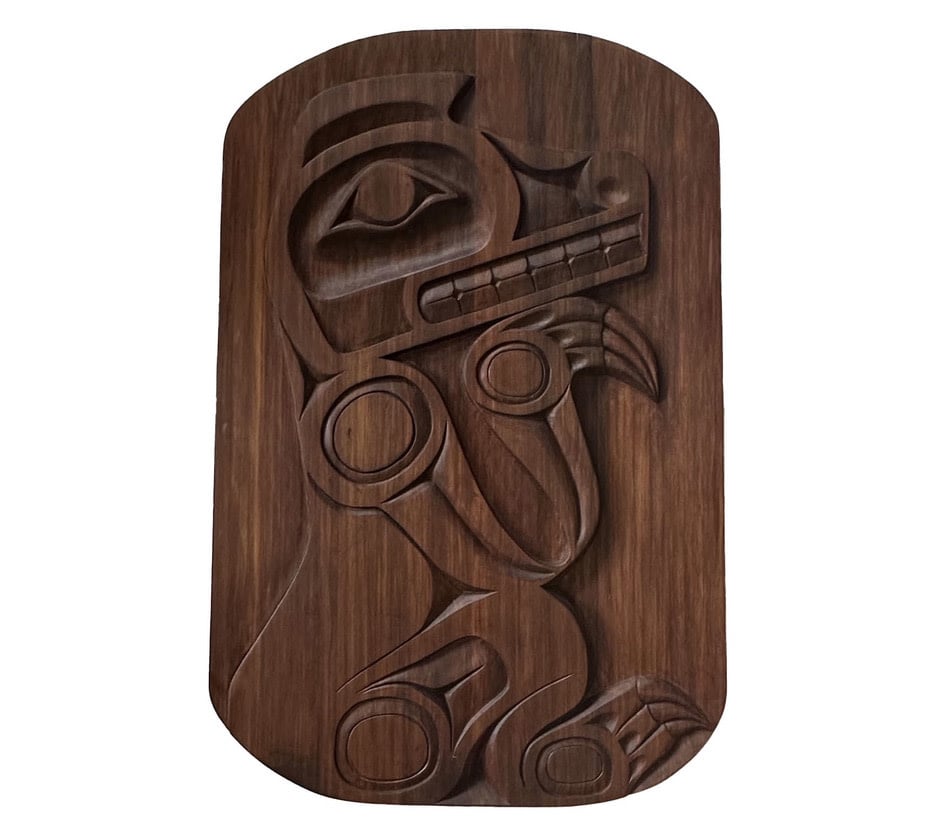 SOLD  Coast Salish Sitting Bear Panel