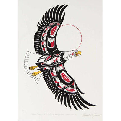 Richard Shorty print "Rise up with Wings as Eagles"
