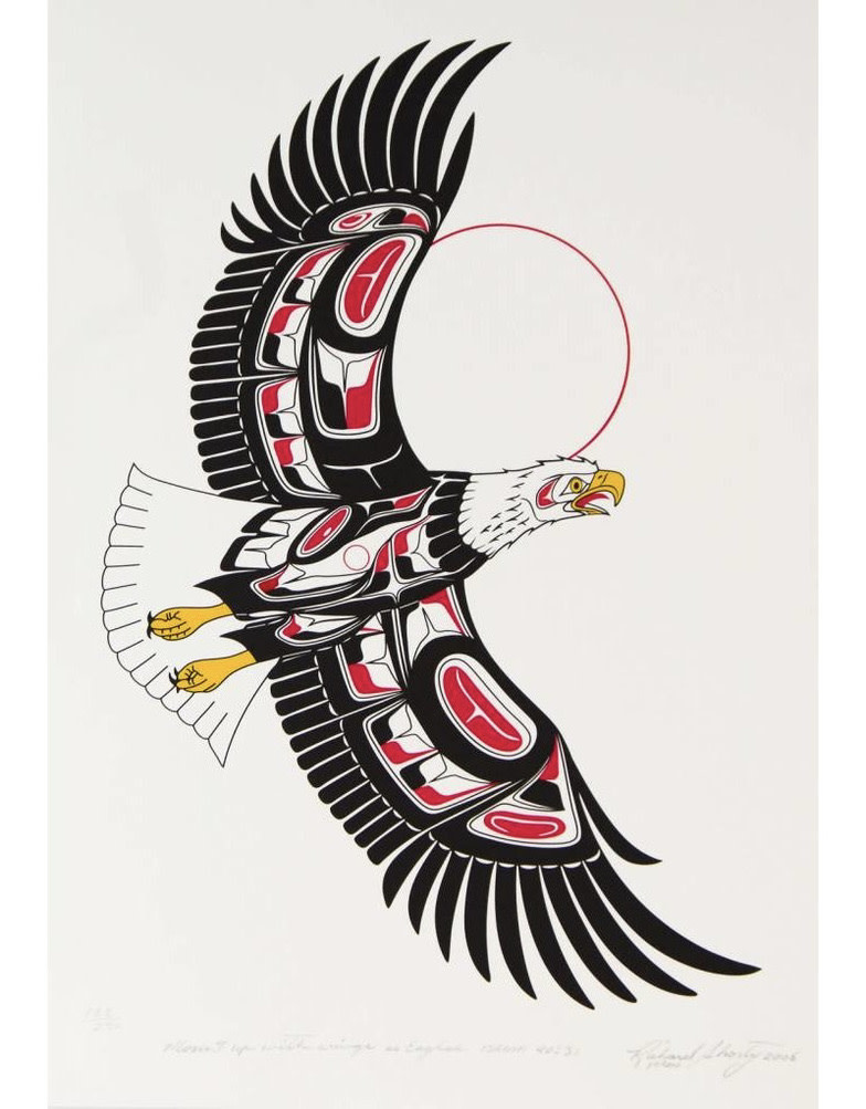 "Rise up with Wings as Eagles" Limited Edition print by Richard Shorty