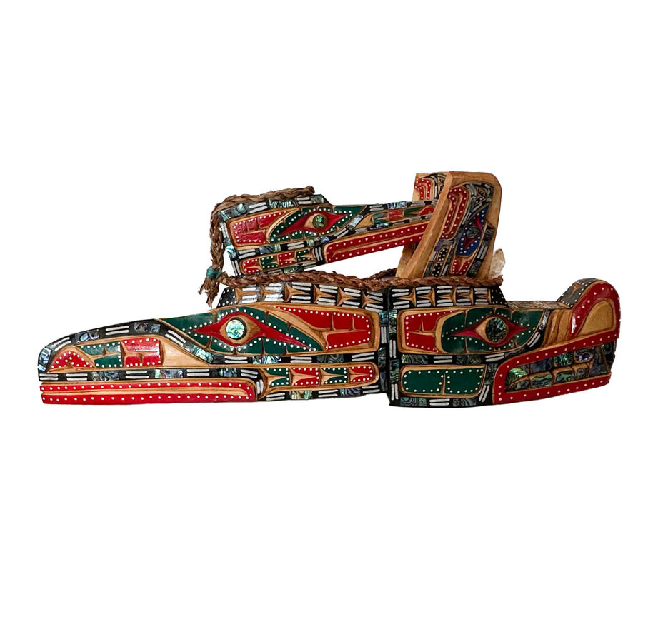 SOLD   Wolf Raven Rattle