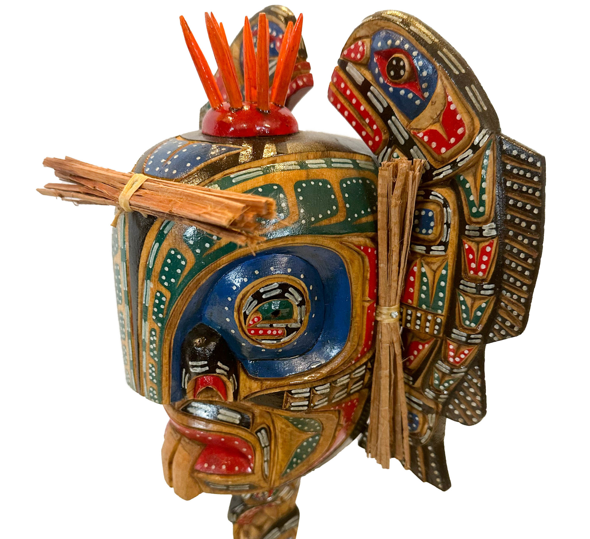 SOLD  Indigenous Pugwis Rattle