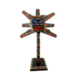 Northwest Indigenous Art Sun Mask Rattle