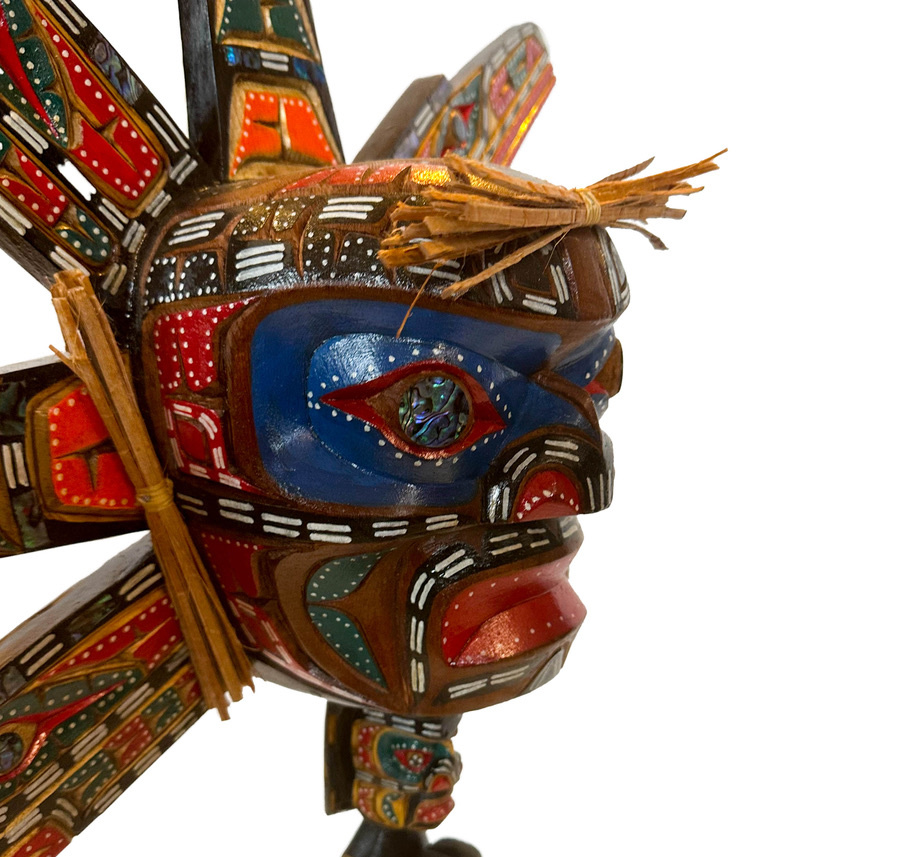 Northwest Indigenous Art Sun Mask Rattle