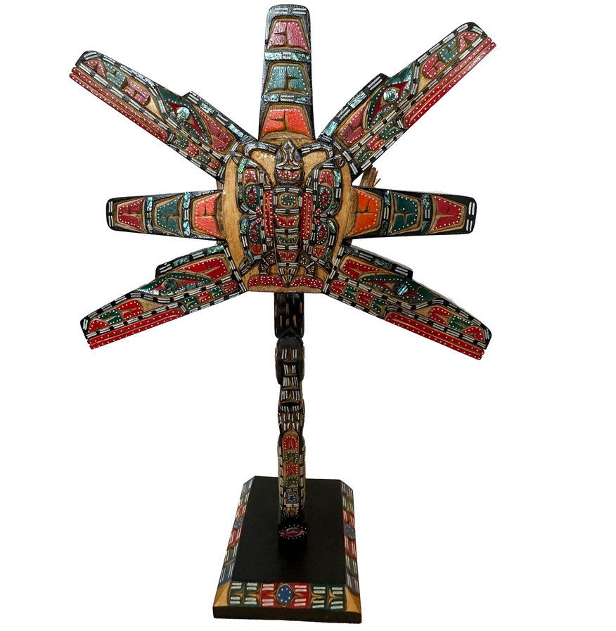 Northwest Indigenous Art Sun Mask Rattle