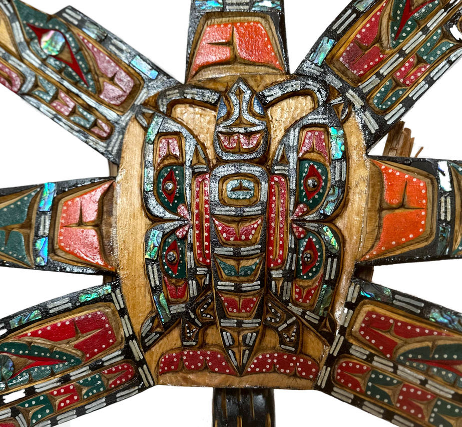 Northwest Indigenous Art Sun Mask Rattle