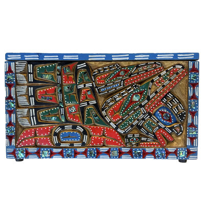 Raven Dancer, Eagle Dancer Carved Box