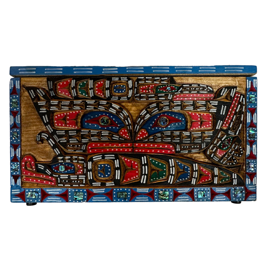 CUSTOM ORDER  Butterfly, Raven, Sun Box