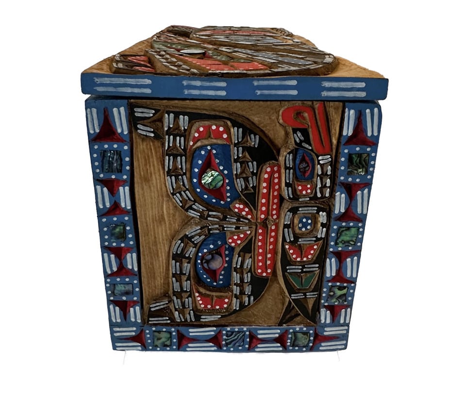 CUSTOM ORDER  Butterfly, Raven, Sun Box