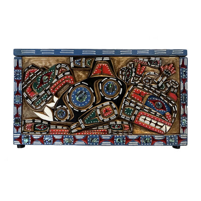 Carved Box with Spiritual Designs