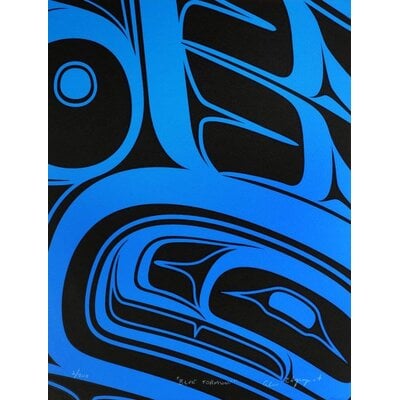 Alano Edzerza  print 'Blue Formline'