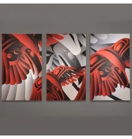 'Gift of the Raven' triptych prints by Alano Edzerza (Tahltan).