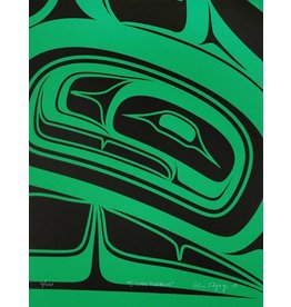 'Green Formline' print by Alano Edzerza (Tahltan).