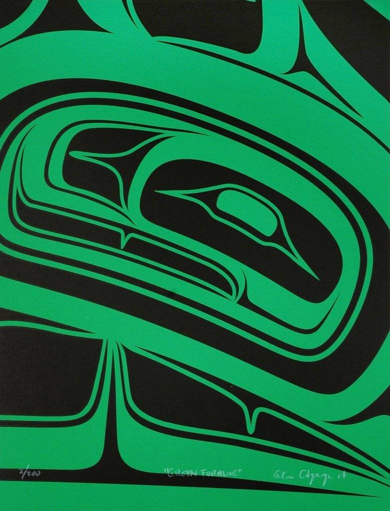 Alano Edzerza  print 'Green Formline'