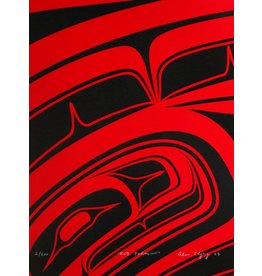 'Red Formline' print by Alano Edzerza (Tahltan).