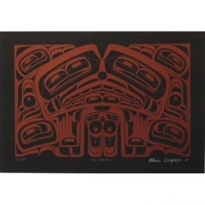 Alano Edzerza print 'Sea Monster 1'