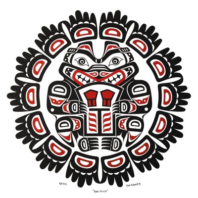 Wade Baker Print 'Bear Shield'