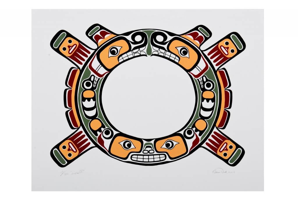 'Sisiutl' Limited Edition Print Signed by Beau Dick (Kwakwaka'wakh).