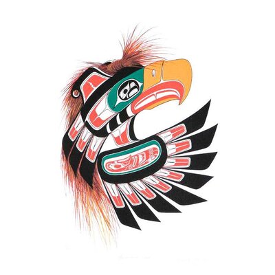 Richard Shorty  print 'Thunderbird Mask'
