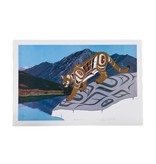 'Mountain Lion' Print by Richard Shorty (Northern Tutchone).