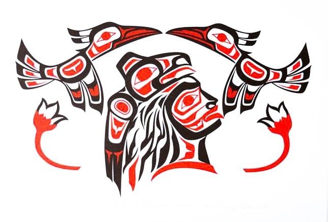 Haida Chief' print by Ron LaRochelle (Haida).