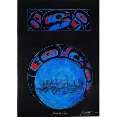 Richard Shorty painting - 'Thunderbird Design'
