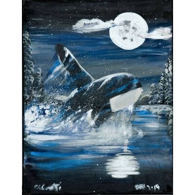 Edgar Rossetti Painting 'Killer Whale'