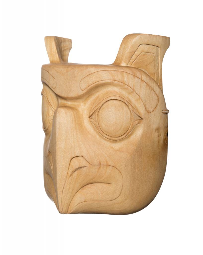 Hand Carved Gitxsan Owl Mask