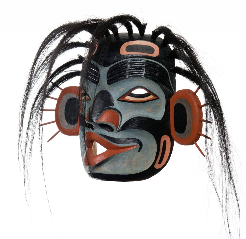 Indigenous Northwest Coast Sea Dzunukwa Mask