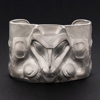 Jay Simeon Haida Wolf Bracelet