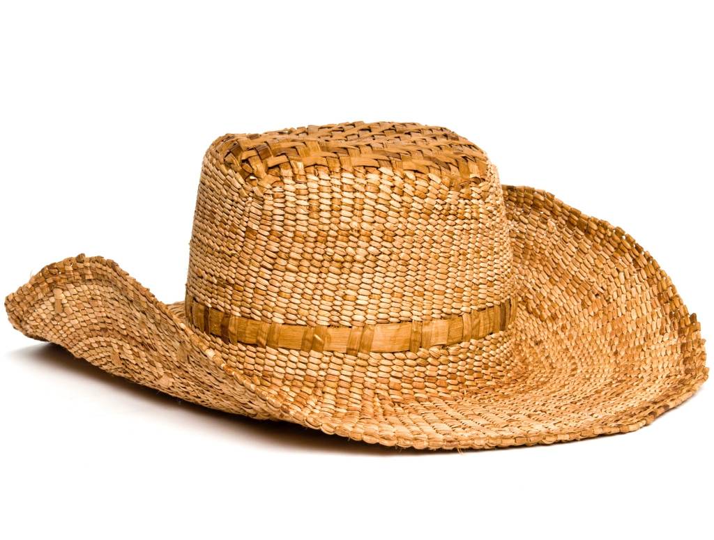 Western Cedar Bark Stetson Hat by Francis Jackson (Gitxsan).