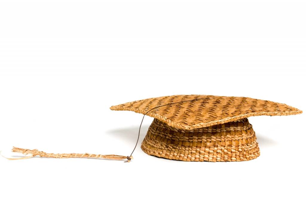 Cedar Bark Grad Hat by Frances Jackson (Gitxsan).