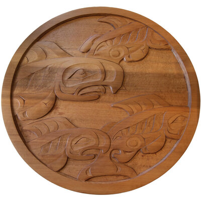 Alano Edzerza Cedar Panel ' Taku Red'