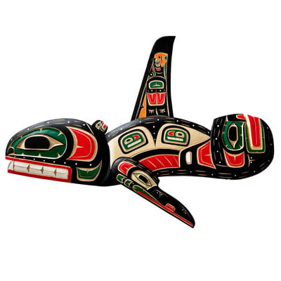 Indigenous Art Orca Panel