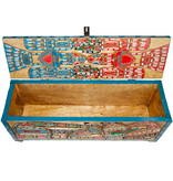 Medicine Chest with Waterbird and Wolf designs